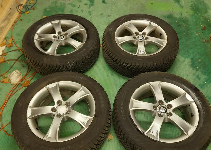 Grajewo ogłoszenia: Sprzedam koła zimowe 
 Używane felgi aluminiowe 5x100, ET45,...